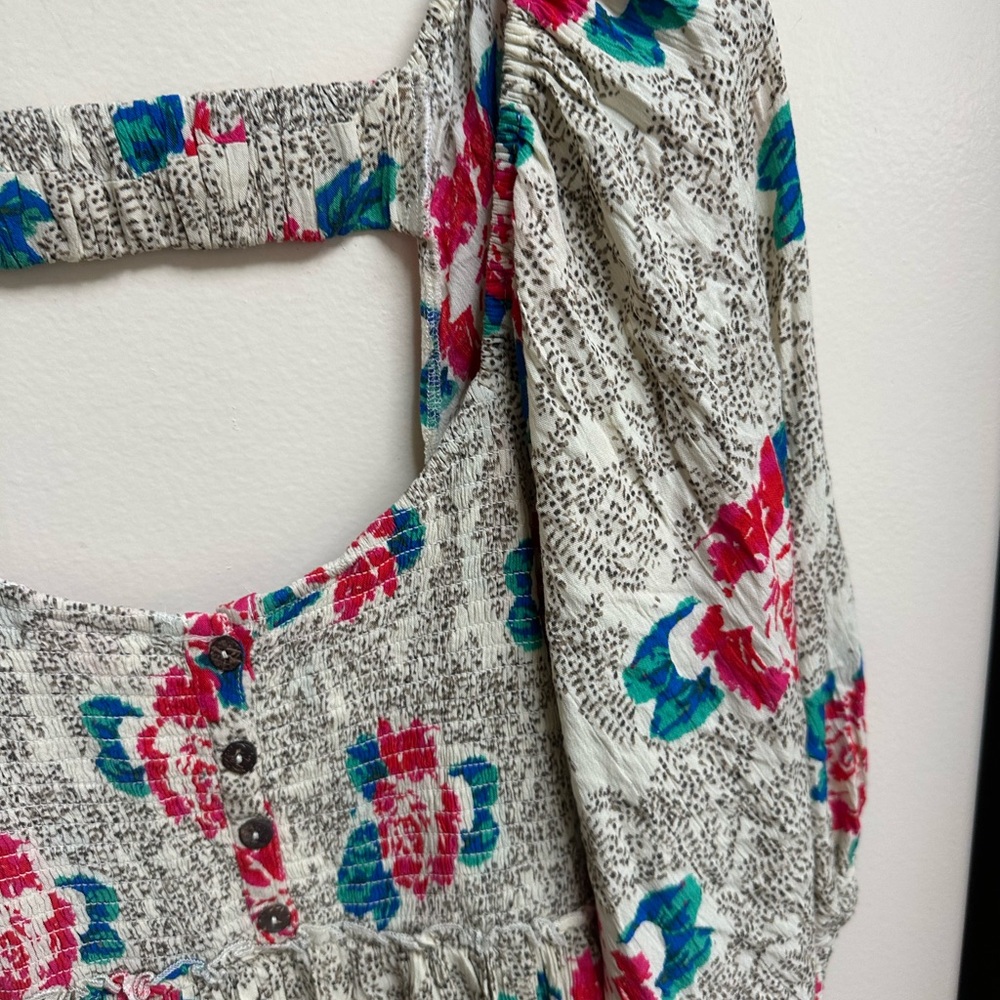 NEW Free People Floral Tunic Dress - Picture 6 of 9